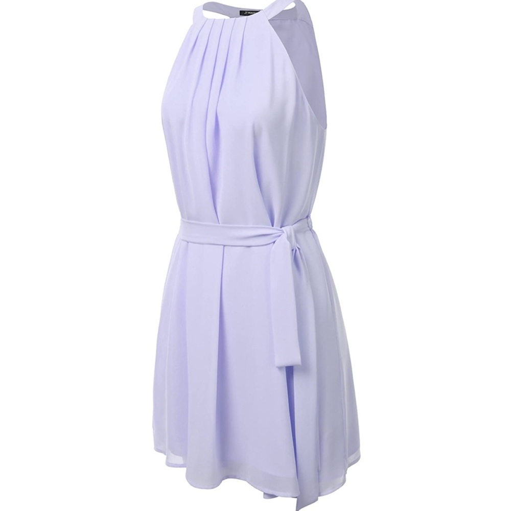 High Neck Sleeveless Dress